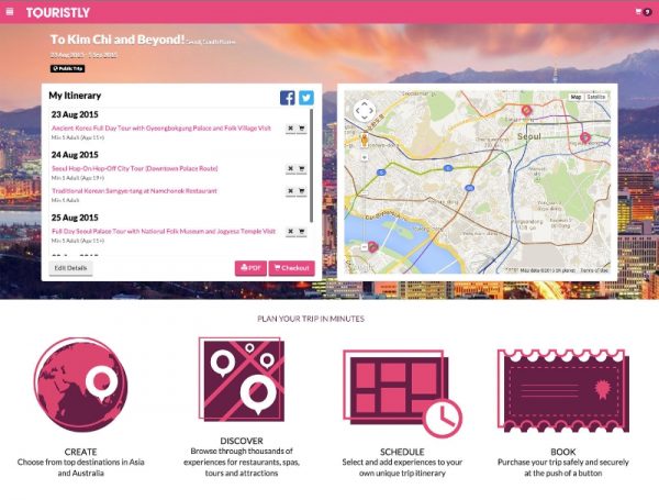 new website touristly can create your own unique itinerary to asia