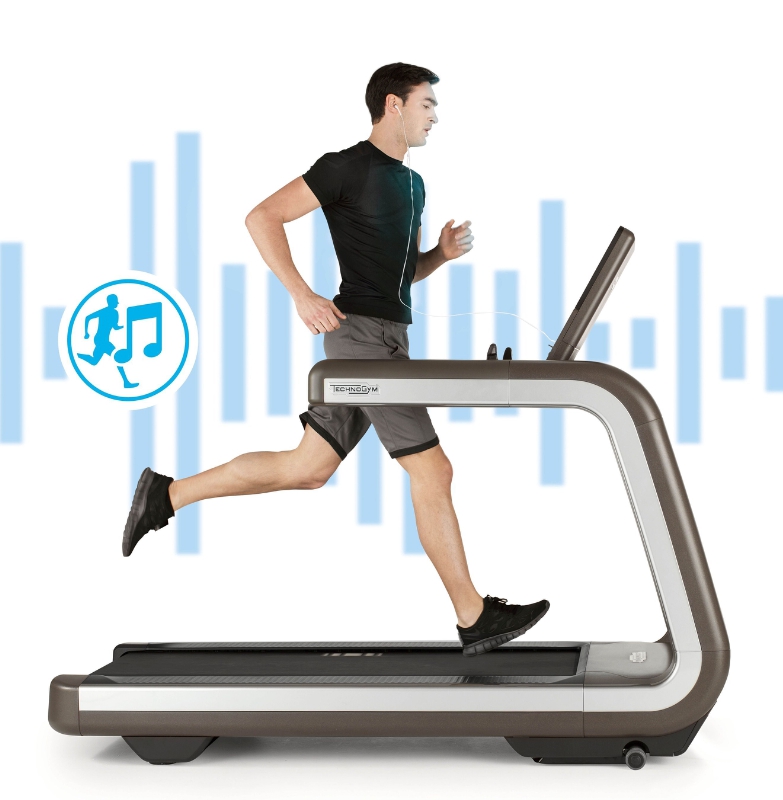 FIRST MUSIC INTERACTIVE TREADMILL BY TECHNOGYM (PRNewsFoto/Technogym)