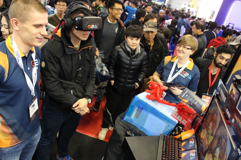 Wherever the G2A Land Road Show goes, there is a queue of interested gamers and guests who want to experience 3D, many for the first time. (PRNewsFoto/G2A.com)