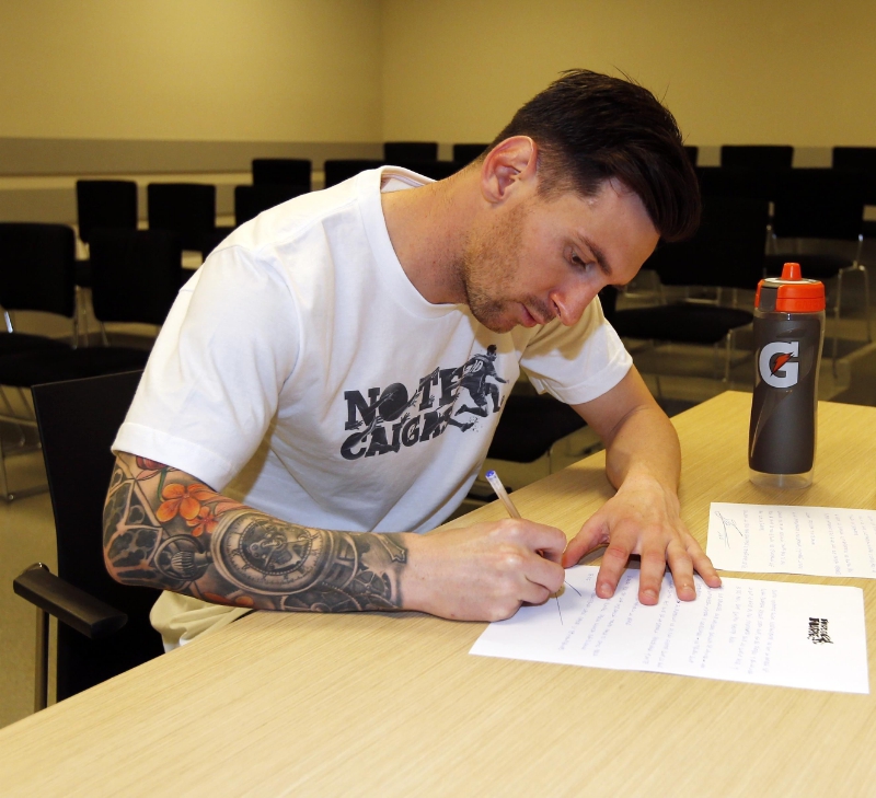 Lionel Messi and Gatorade partner to offer communities around the world words of encouragement, hope and perseverance (PRNewsFoto/Gatorade)