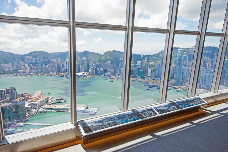 sky100 Hong Kong Observation Deck is Hong Kong's highest and only indoor observation deck. (PRNewsFoto/sky100 Hong Kong Observation Dec)
